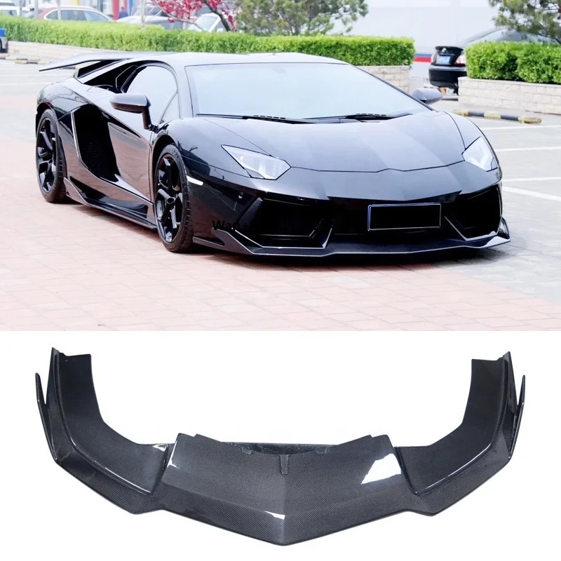 Carbon Fiber RZ Style Front Bumper Lip for  LP700-4 Upgrade Front Bumper Splitter Lip Diffuser Cover Trim